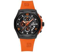 NAVIFORCE Orologi da uomo Nuovo Cinturino in Silicone Calendario Al Quarzo Maschile Impermeabile Moda Sport Orologi Da Polso Blu Design Orologio Sens, Arancione, Cinturino