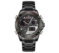 Naviforce, orologio da polso da uomo, multifunzione, militare, con retroilluminazione a LED, impermeabile, analogico, al quarzo, in acciaio inox M B/GY/B