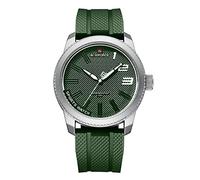 NAVIFORCE Orologio sportivo impermeabile per studenti, ragazzi, uomini, cinturino in silicone con lancetta dei secondi, Verde, giapponese