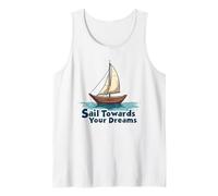 Naviga Verso i Tuoi Sogni Inspirational Sailing Nautical Canotta