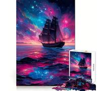 Navigando nel cosmo Puzzle da 1000 pezzi per adulti e ragazzi Gioco di logica solido Divertimento silenzioso Taglio di precisione Scegli il desiderio di Babbo Natale (50x75cm)