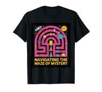 Navigando nel Labirinto del Design misterioso - Retro Lab Maglietta