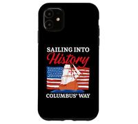 Navigando nella storia Columbus' Way Indigeno Columbus Day Custodia per iPhone 11