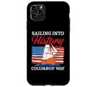 Navigando nella storia Columbus' Way Indigeno Columbus Day Custodia per iPhone 11 Pro Max