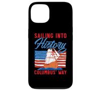 Navigando nella storia Columbus' Way Indigeno Columbus Day Custodia per iPhone 13