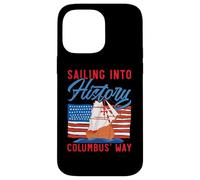 Navigando nella storia Columbus' Way Indigeno Columbus Day Custodia per iPhone 14 Pro Max