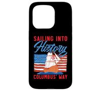 Navigando nella storia Columbus' Way Indigeno Columbus Day Custodia per iPhone 15 Pro