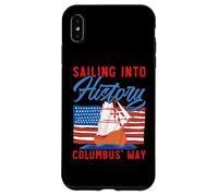Navigando nella storia Columbus' Way Indigeno Columbus Day Custodia per iPhone XS Max