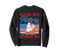 Navigando nella Storia Columbus' Way Indigeno Columbus Day Felpa