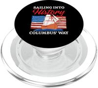Navigando nella storia Columbus' Way Indigeno Columbus Day PopSockets PopGrip per MagSafe