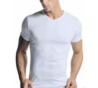 Navigare - 3 maglie scollo a V da uomo mezza manica corta in cotone caldo interlock 112 collo punta - 8-(3XL) / tris bianco