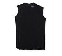 Navigare 3 Pezzi T-Shirt Maglia Smanicato 575 Scollo V (6/XL, Nero)