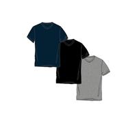 Navigare 570 Maglietta intima, Multicolore (Grigio/ Nero/ Navi), XX-Large , Pacco da 3, Uomo