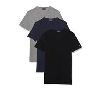 Navigare 571 Maglietta intima, Multicolore (Grigio/ Nero/ Navi), XXL (Taglia produttore:7), Pacco da 3, Uomo