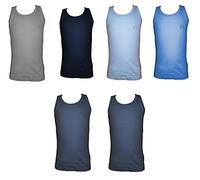 Navigare 6 Canottiere Spalla Larga Bimbo/Ragazzo Jersey Cotone Art. 13021 Colori Assortiti (3 (3-4 Anni), colorato)