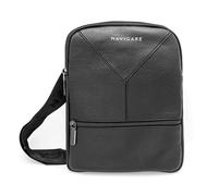 Navigare BORSELLO UOMO TRACOLLA - Borsello Uomo in Ecopelle con Tracolla Regolabile, 2 Tasche con Zip e Scomparti Interni, Stile Elegante e Casual per Lavoro, Viaggio e Tempo Libero