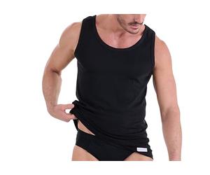 Navigare Canotta Spalla Larga Uomo - Pack da 3 - 100% Cotone