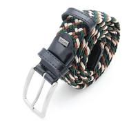 Navigare Cintura Elastica Intrecciata Made in Italy, Uomo e Donna, Con Inserti in Vera Pelle
