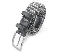 Navigare Cintura Elastica Intrecciata Made in Italy, Uomo e Donna, con Inserti in Vera Pelle