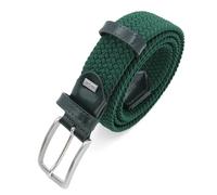 Navigare Cintura Elastica Intrecciata Made in Italy, Uomo e Donna, Con Inserti in Vera Pelle