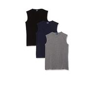 Navigare confezione x3 smanicato uomo jersey di cotone elasticizzato