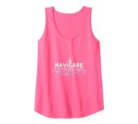 Navigare Ë Vivere Due Volte - Arte per Amanti del Mare Canotta, Donna, Rosa Fluo, S