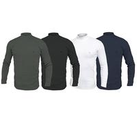 Navigare Lupetto Uomo, Maglia Manica Lunga in Cotone Elasticizzato, Nero-Blu-Grigio-Bianco, Taglie S-M-L-XL-XXL 11260 (IT, Testo, S, Regular, Regular, Blu)