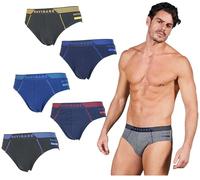 Navigare Offerta 6 Slip Uomo Elasticizzati Pacco da 6 Slip con Elastico Esterno Disponibili in Vari Modelli (IT, Testo, M, Regular, Regular, 21307Z)