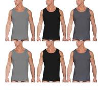 Navigare (pacco da 3) Canottiera Uomo, Spalla Larga Art 511 Puro Cotone