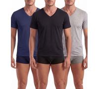 Navigare (pacco da 3) Maglia Uomo Mezza Manica Scollo V Cotone 512 - Offerta Mul