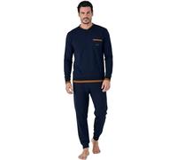 Navigare Pigiama da Uomo in Cotone Art. 841976 Blu XXL