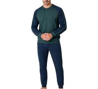 Navigare Pigiama da Uomo in Cotone Interlock Art. 841910 Verde Abisso XXL