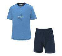 Navigare Pigiama/Homewear Manica Corta Cotone Jersey Art.140773 (Bluette Melange - 52 / XL)