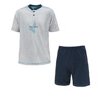 Navigare Pigiama/Homewear Manica Corta Cotone Jersey Art.140773 (Grigio Medio Melange - 52 / XL)