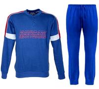 Navigare Pigiama Ragazzo Cotone Felpato Invernale 10-12-14-16 Anni 1926J (IT, età, 14 Anni, Regular, Oceano)