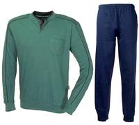 Navigare Pigiama Uomo Caldo Cotone Invernale Serafino con Polsini Vari Modelli (IT, Testo, XL, Regular, Regular, 1902 Tempesta)