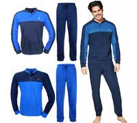 Navigare Pigiama Uomo Caldo Pile Polar Fleece serafino con polsini 1738