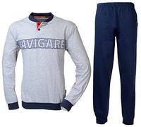 Navigare Pigiama Uomo Cotone Jersey Manica Lunga Colore Grigio 2141450 (XL)