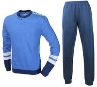 Navigare Pigiama Uomo Fresco Cotone Jersey Manica Lunga Blu Navy 2141188 (4/M/48)