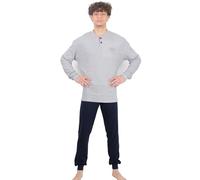 Navigare Pigiama Uomo Invernale Caldo Cotone Interlock (B2141337 - Melange TG XXL