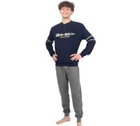 Navigare Pigiama Uomo Invernale Caldo Cotone Interlock (B2141348 Navy - TG M)