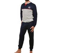 Navigare Pigiama Uomo Invernale Caldo Cotone Interlock Grigio 2141340 (48/M, B2141339)