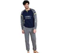 Navigare Pigiama Uomo Invernale Caldo Cotone Interlock Grigio 2141340 (50/L, B2141357)