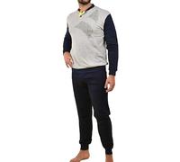 Navigare Pigiama Uomo Invernale Caldo Cotone Interlock Grigio 2141340 (48/M, B2141356)