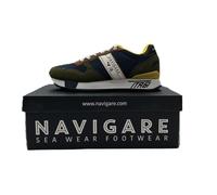 NAVIGARE SCARPE SNEAKERS DA UOMO 413602 VERDE BLU CASUAL DAL 40 AL 44 NEW