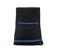 Navigare Set zuccotto e sciarpa da uomo Nero UNICA