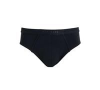 Navigare Slip Uomo 100T 3 Pezzi - Cotone Elasticizzato, vestibilità Aderente e Traspirante, Elastico Morbido in Vita, Comodi per Uso Quotidiano, Lavabili in Lavatrice - Nero, 6/XL