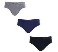 Navigare Slip Uomo 100T 3 Pezzi - Cotone Elasticizzato, vestibilità Aderente e Traspirante, Elastico Morbido in Vita, Comodi per Uso Quotidiano, Lavabili in Lavatrice - Assortito, 7/XXL
