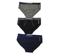 Navigare Sport Slip Junior, Pacco da 3/6 Multicolore, Elastico con Logo, 95% cot