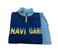 Navigare Tuta Pigiama Uomo Pile Invernale Chiusura Zip Moda Egidio (50, Navy)